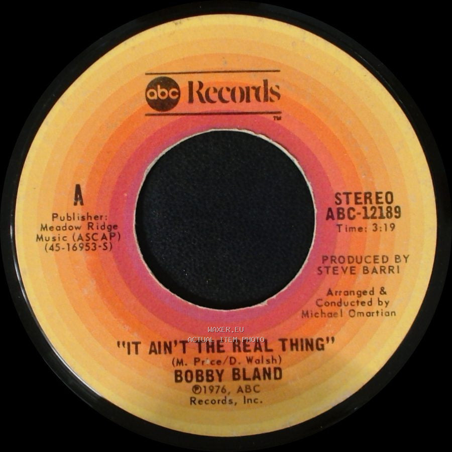 Bobby Bland - Who's Foolin' Who / It Ain't The Real Thing side B