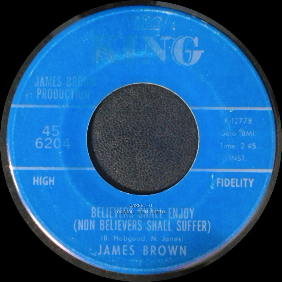 James Brown - Tit For Tat (Ain't No Taking Back) / Believers Shall Enjoy (Non Believers Shall Suffer) side B
