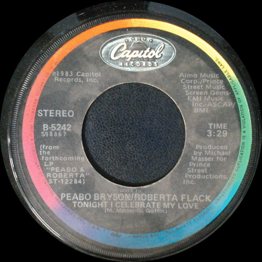 Peabo Bryson/Roberta Flack - Tonight I Celebrate My Love / Born To Love side A