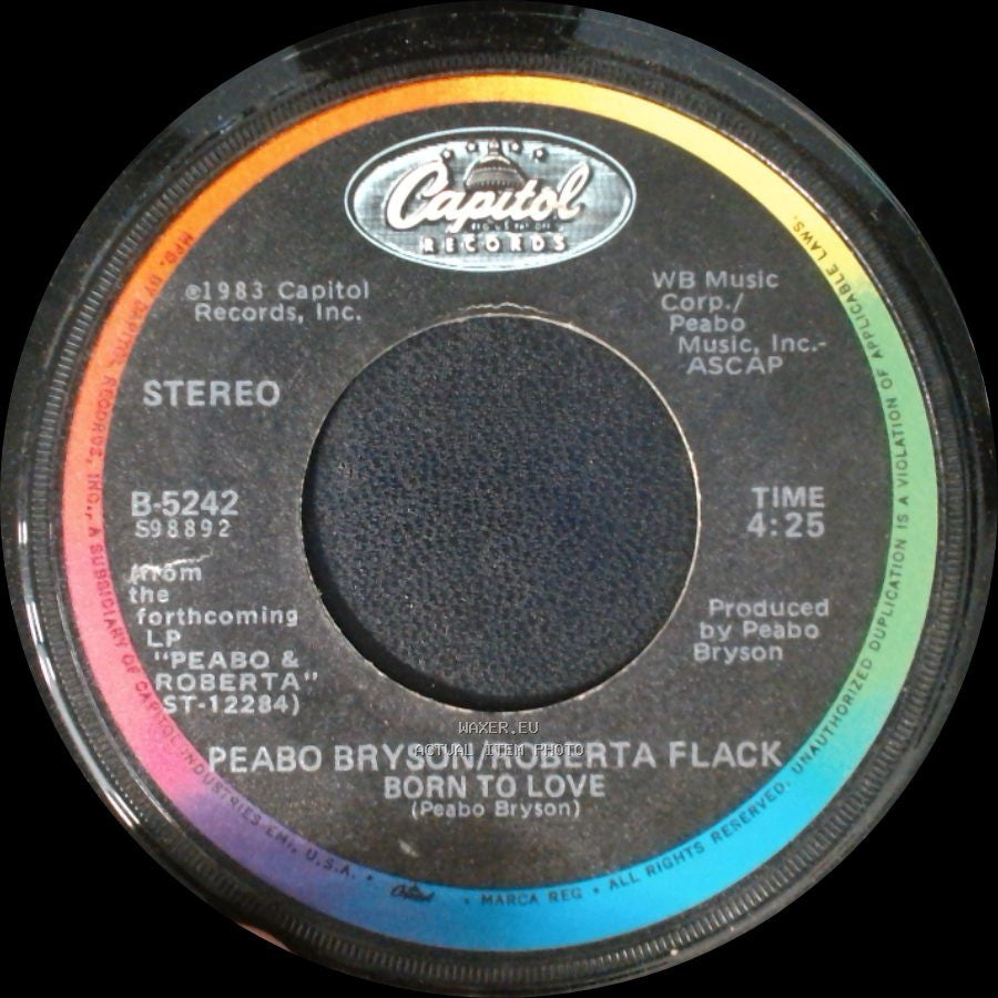 Peabo Bryson/Roberta Flack - Tonight I Celebrate My Love / Born To Love side B