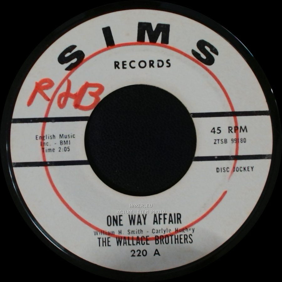 The Wallace Brothers - Go On Girl / One Way Affair side B
