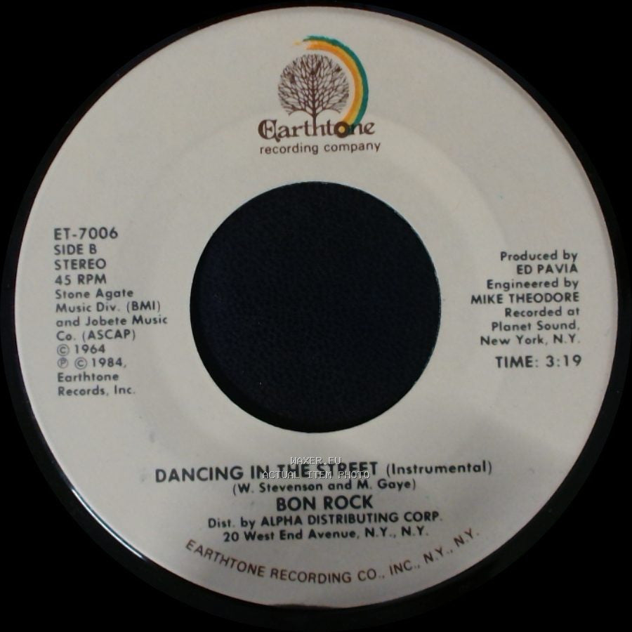 Bon Rock Featuring Keith Rodgers / Bon Rock - Dancing In The Street / Dancing In The Street (Instrumental) side B