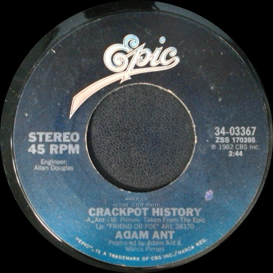 Adam Ant - Crackpot History / Goody Two Shoes side A