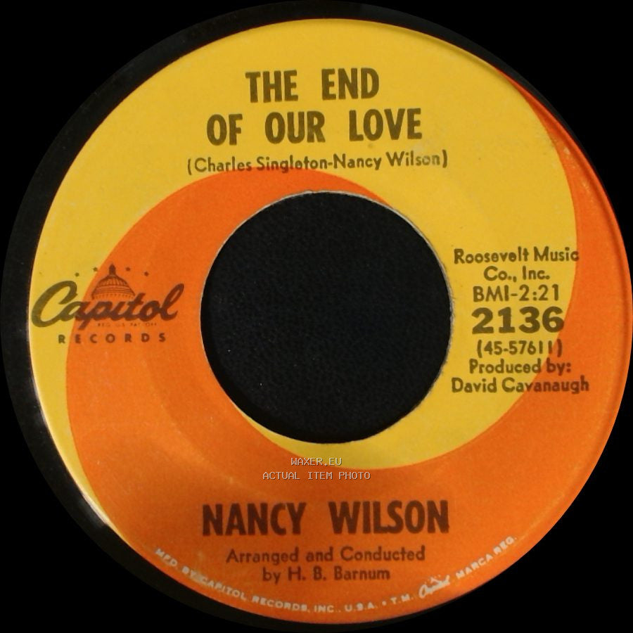 Nancy Wilson - Face It Girl, It's Over / The End Of Our Love side B