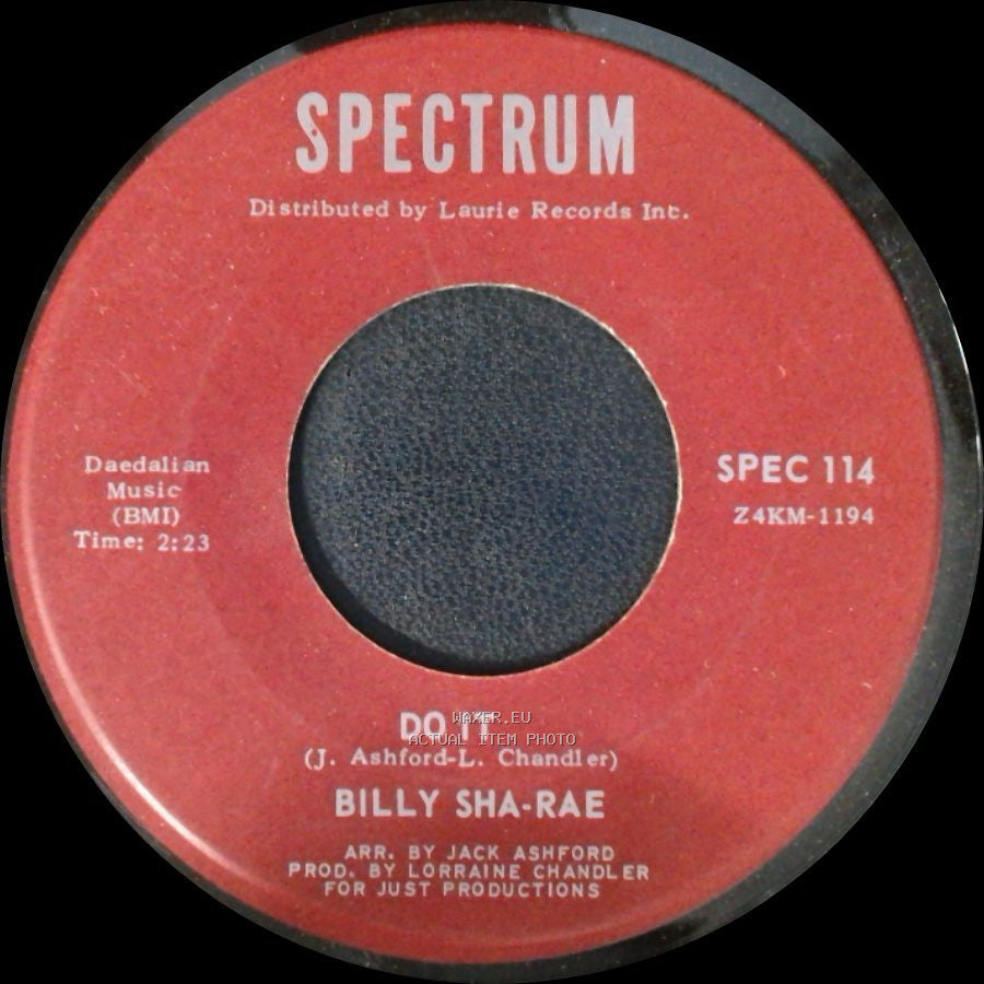 Billy Sha-Rae - Do It / Crying Clown side A