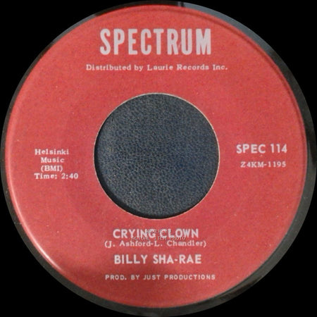 Billy Sha-Rae - Do It / Crying Clown side B