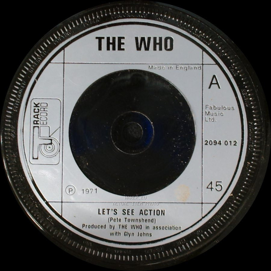 The Who - Let's See Action / When I Was A Boy side A