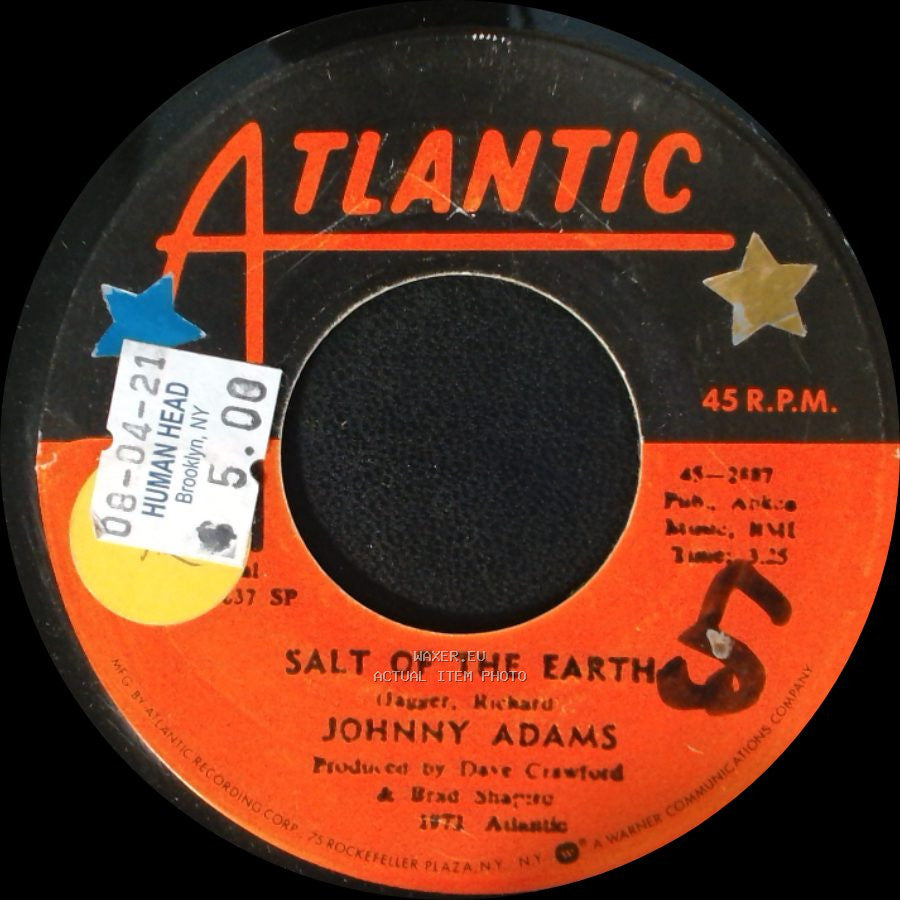 Johnny Adams - I'll Carry You / Salt Of The Earth side B