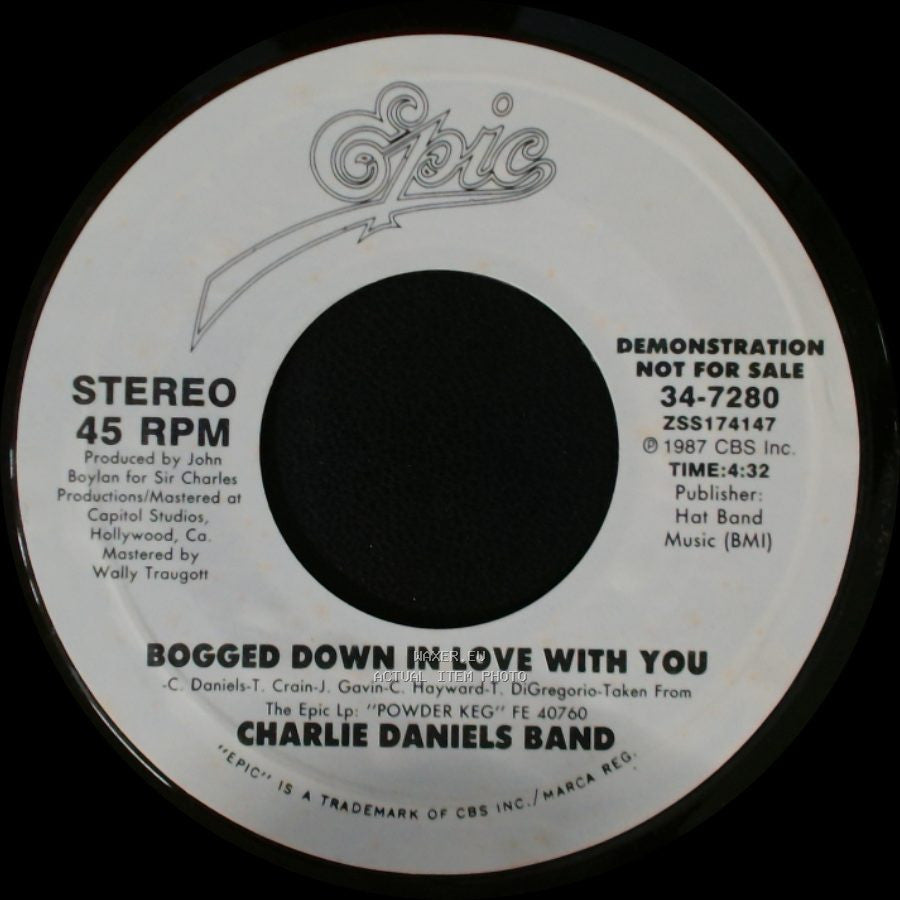 Charlie Daniels Band - Bogged Down In Love / Bogged Down In Love With You side B
