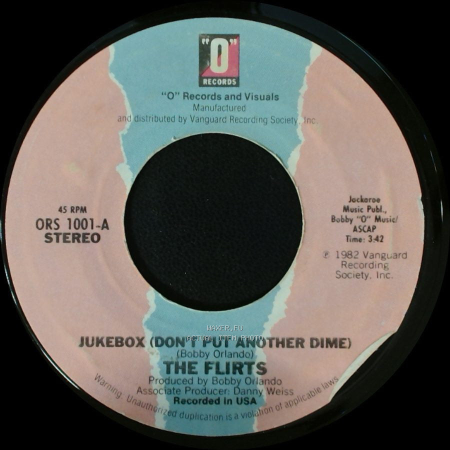 The Flirts - Surf's Up / Jukebox (Don't Put Another Dime) side B