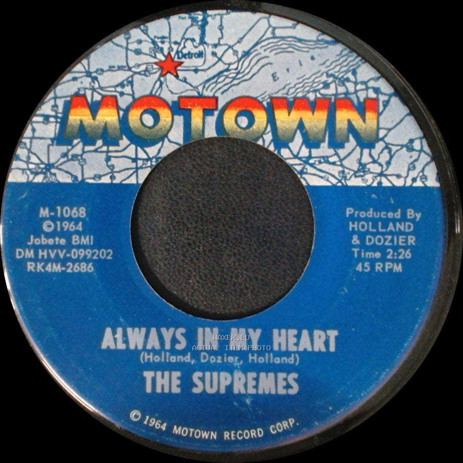 The Supremes - Come See About Me / Always In My Heart side B