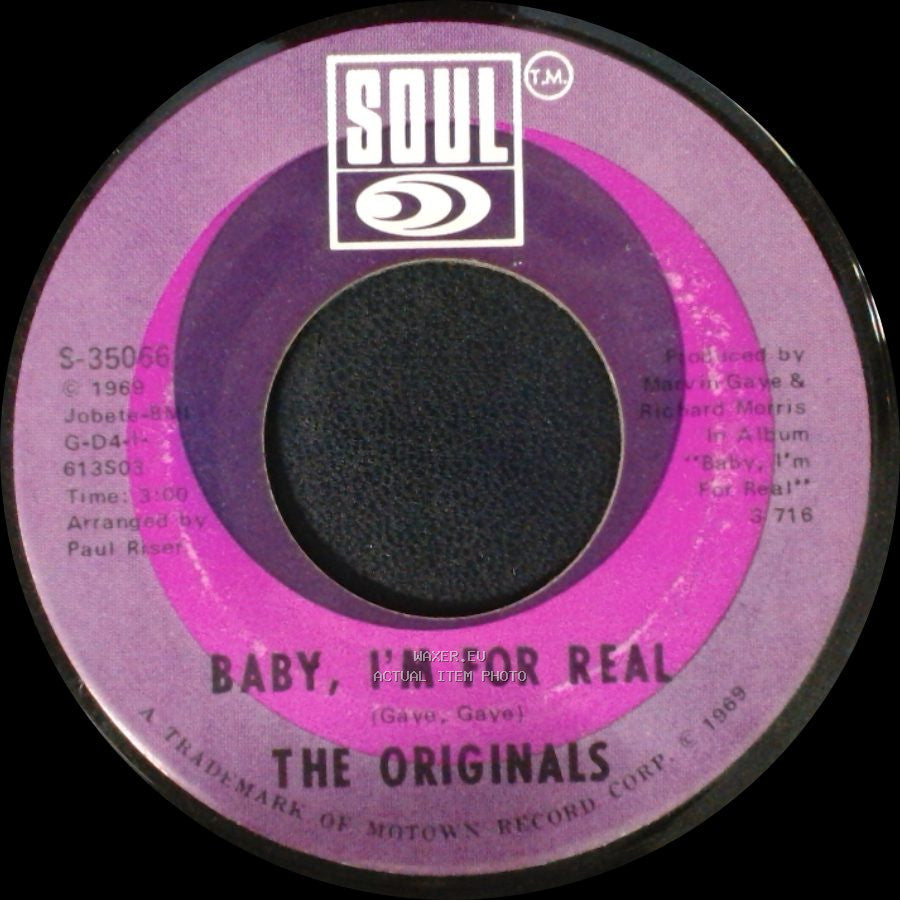 The Originals - Baby, I'm For Real / Moment Of Truth side A