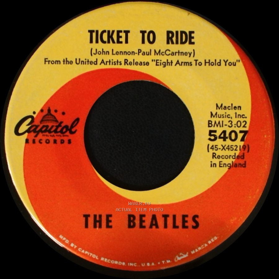 The Beatles - Ticket To Ride / Yes It Is side A