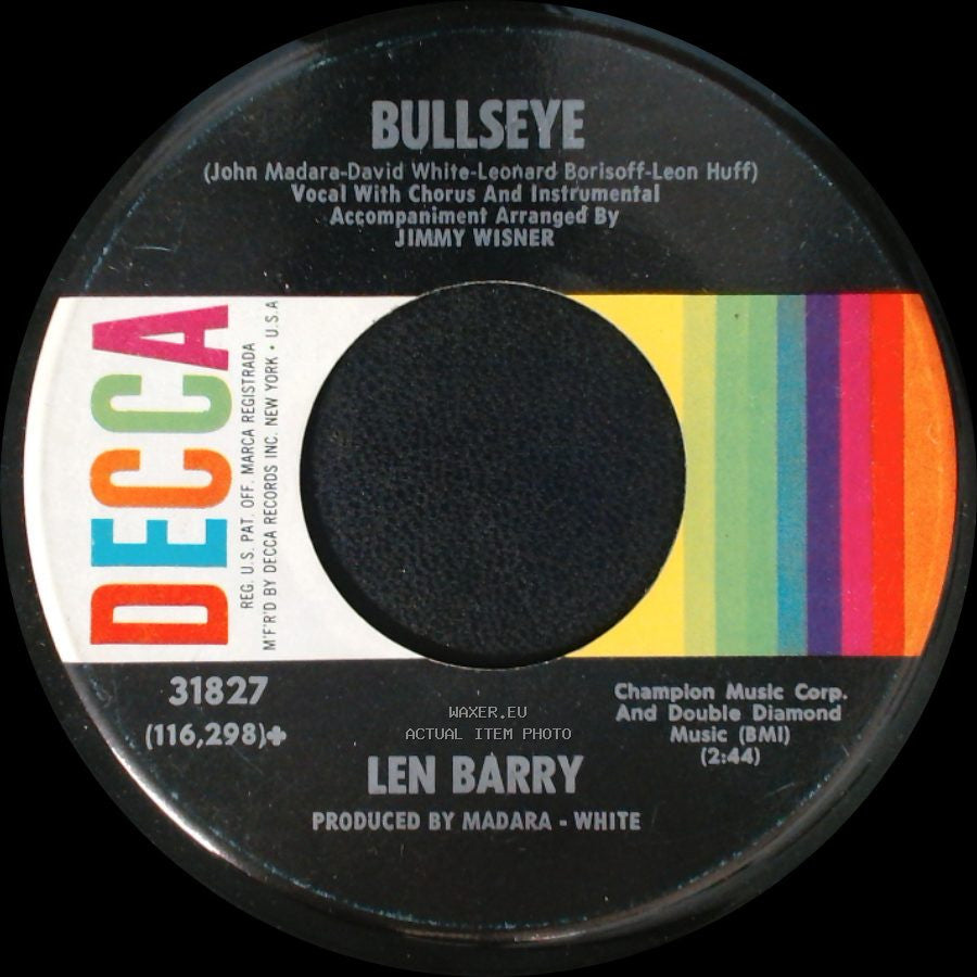 Len Barry - Bullseye / 1 - 2 - 3 side A