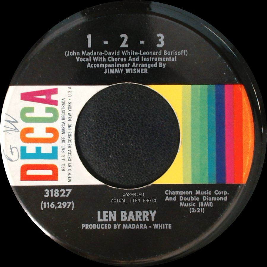 Len Barry - Bullseye / 1 - 2 - 3 side B