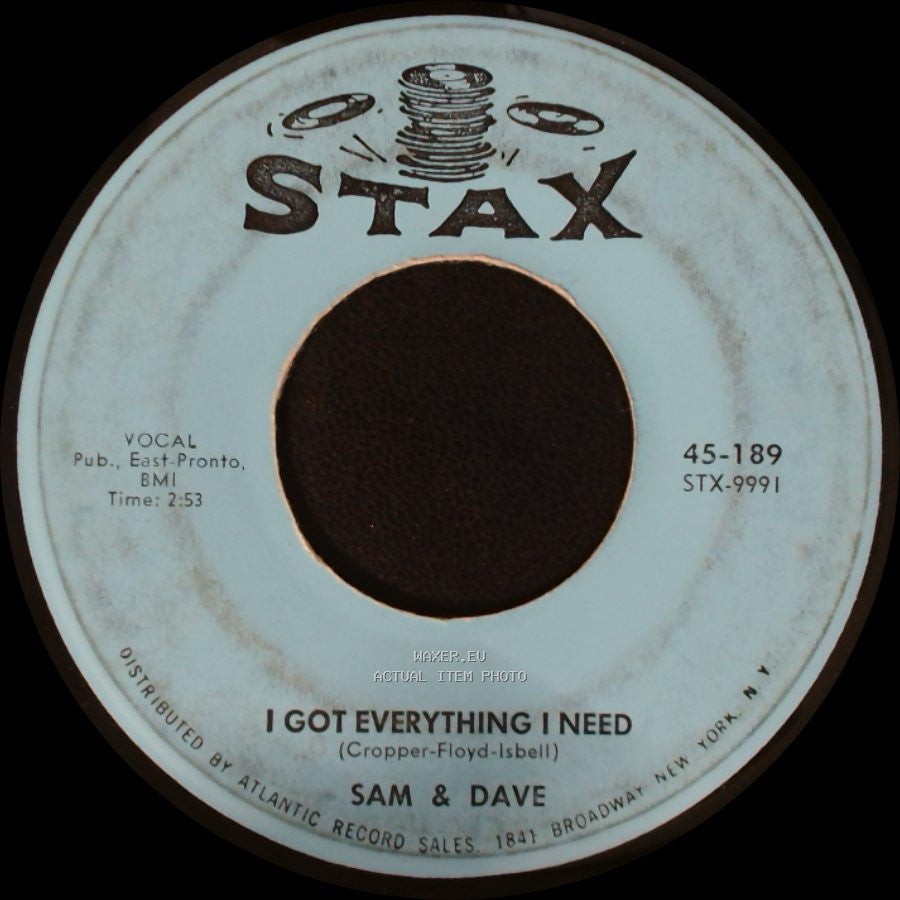 Sam & Dave - Hold On! I'm A Comin' / I Got Everything I Need side B
