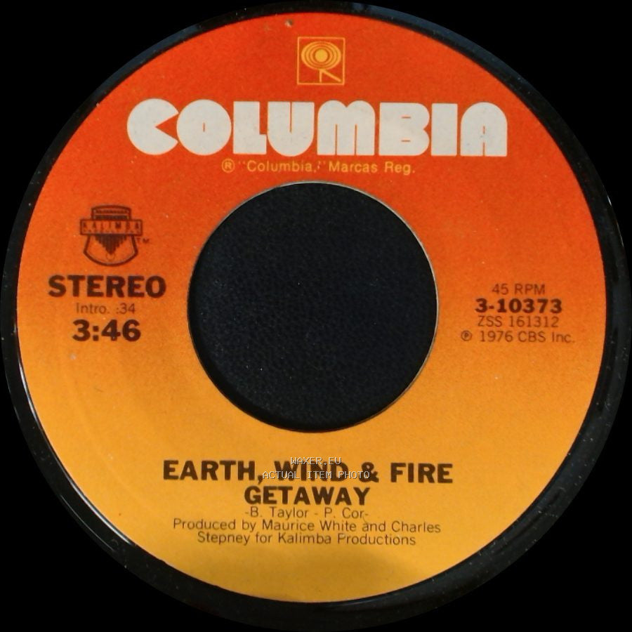 Earth, Wind & Fire - Getaway / Getaway (Instrumental) side A