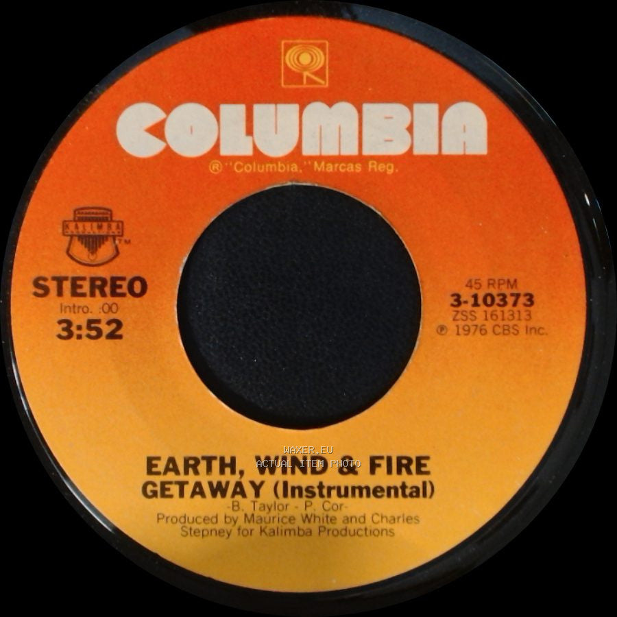Earth, Wind & Fire - Getaway / Getaway (Instrumental) side B