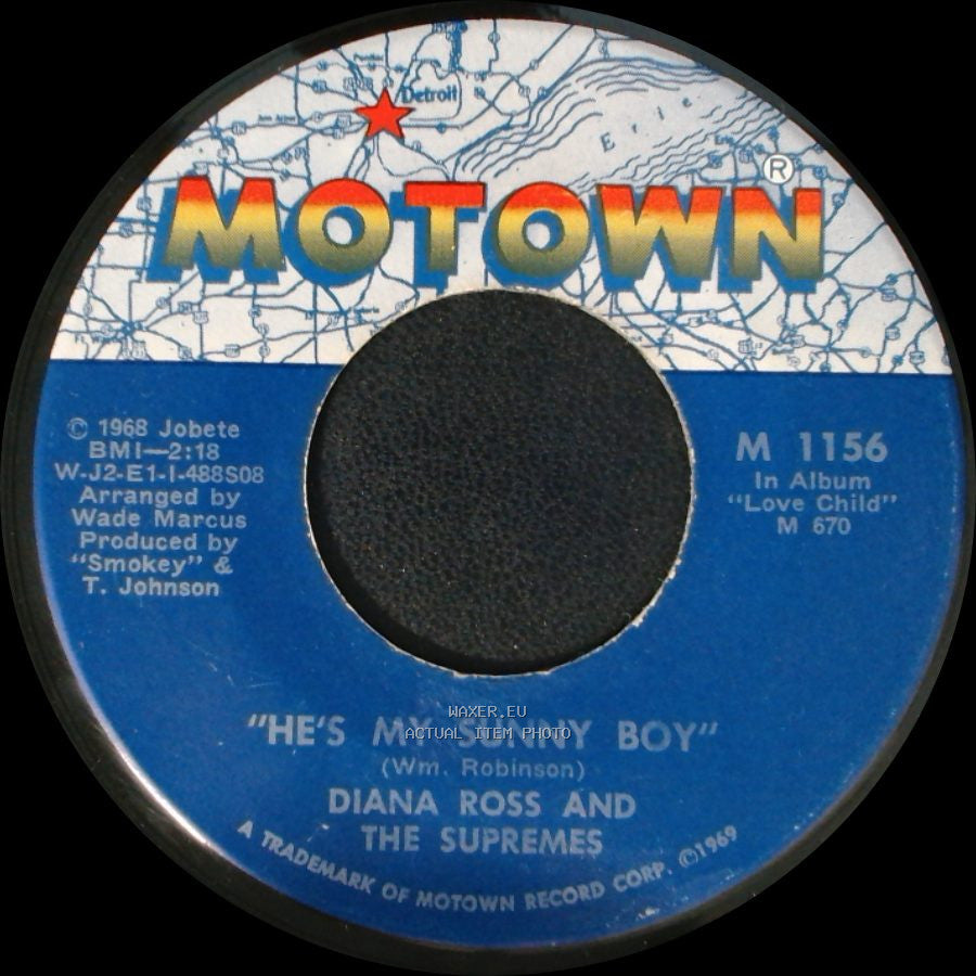 Diana Ross And The Supremes - "Someday We'll Be Together" / He's My Sunny Boy side B