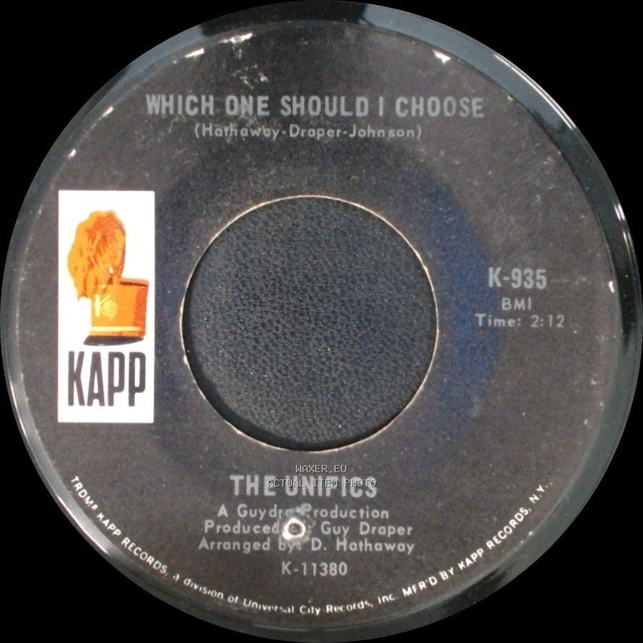 The Unifics - Court Of Love / Which One Should I Choose side B