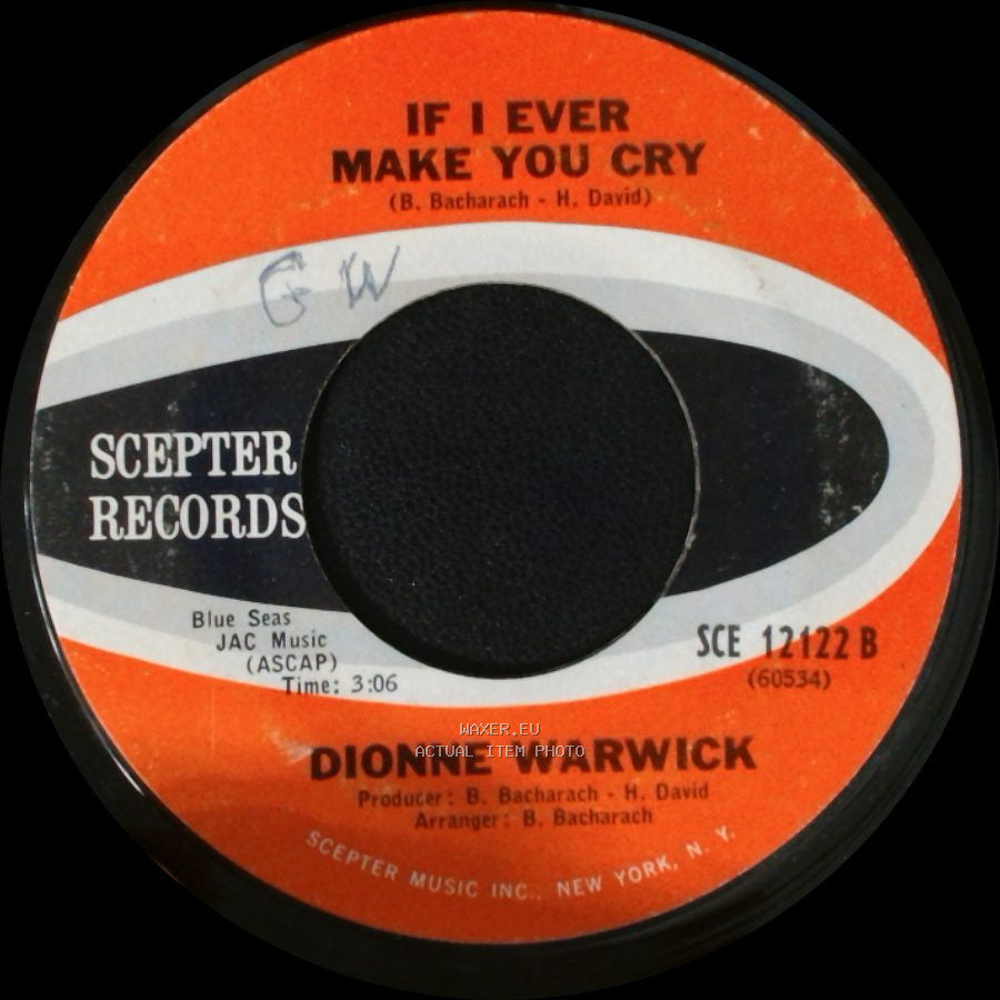 Dionne Warwick - Are You There (With Another Girl) / If I Ever Make You Cry side B