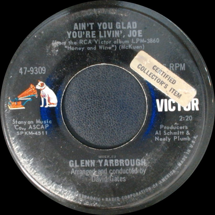 Glenn Yarbrough - Ain't You Glad You're Livin', Joe / Honey And Wine side A