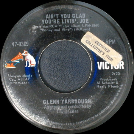 Glenn Yarbrough - Ain't You Glad You're Livin', Joe / Honey And Wine side A