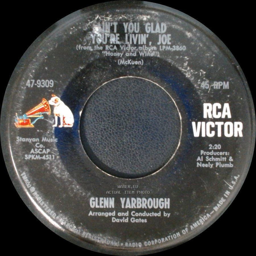 Glenn Yarbrough - Ain't You Glad You're Livin', Joe / Honey And Wine side A