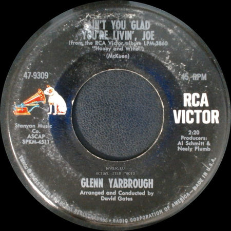 Glenn Yarbrough - Ain't You Glad You're Livin', Joe / Honey And Wine side A