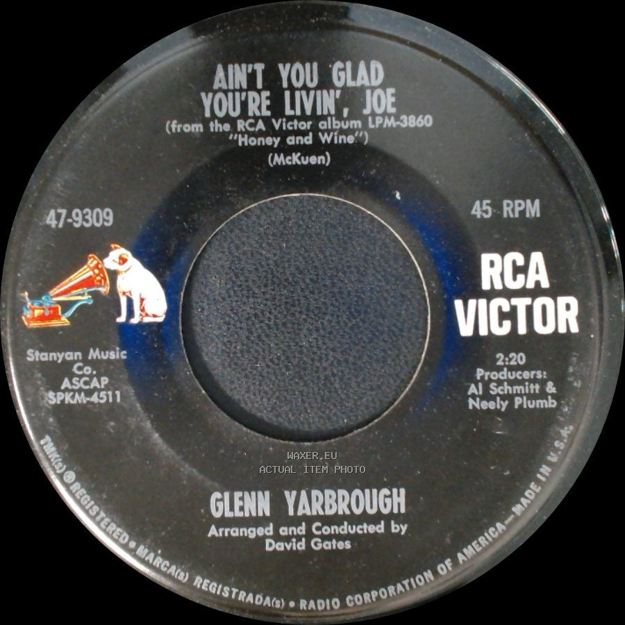 Glenn Yarbrough - Ain't You Glad You're Livin', Joe / Honey And Wine side B