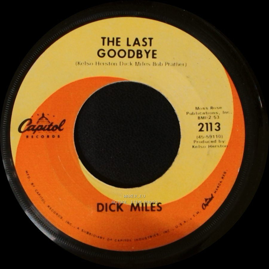 Dick Miles - Candle-Lighted World / The Last Goodbye side B