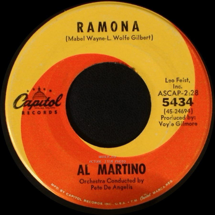 Al Martino - My Cherie / Ramona side B