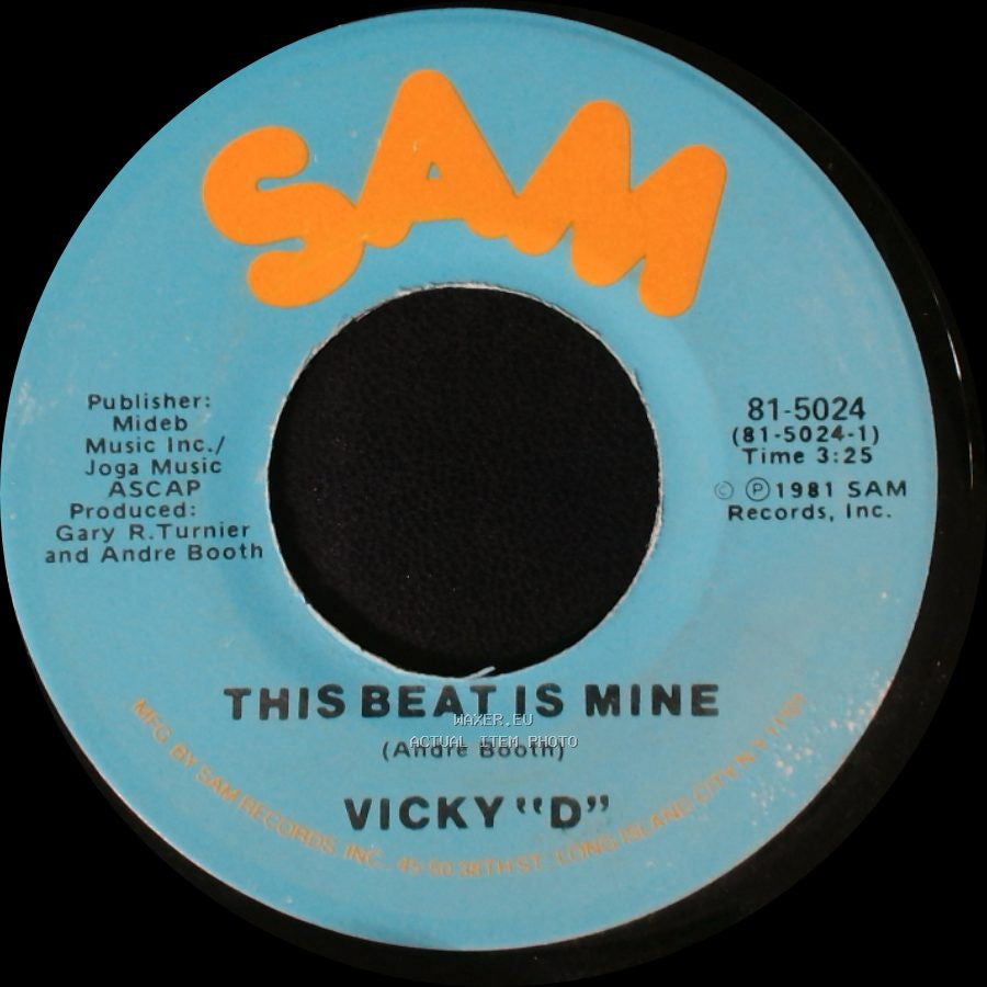 Vicky "D" - This Beat Is Mine / This Beat Is Mine (Instrumental) side A