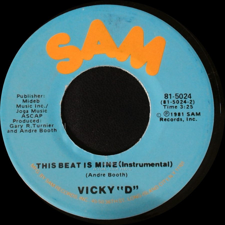 Vicky "D" - This Beat Is Mine / This Beat Is Mine (Instrumental) side B