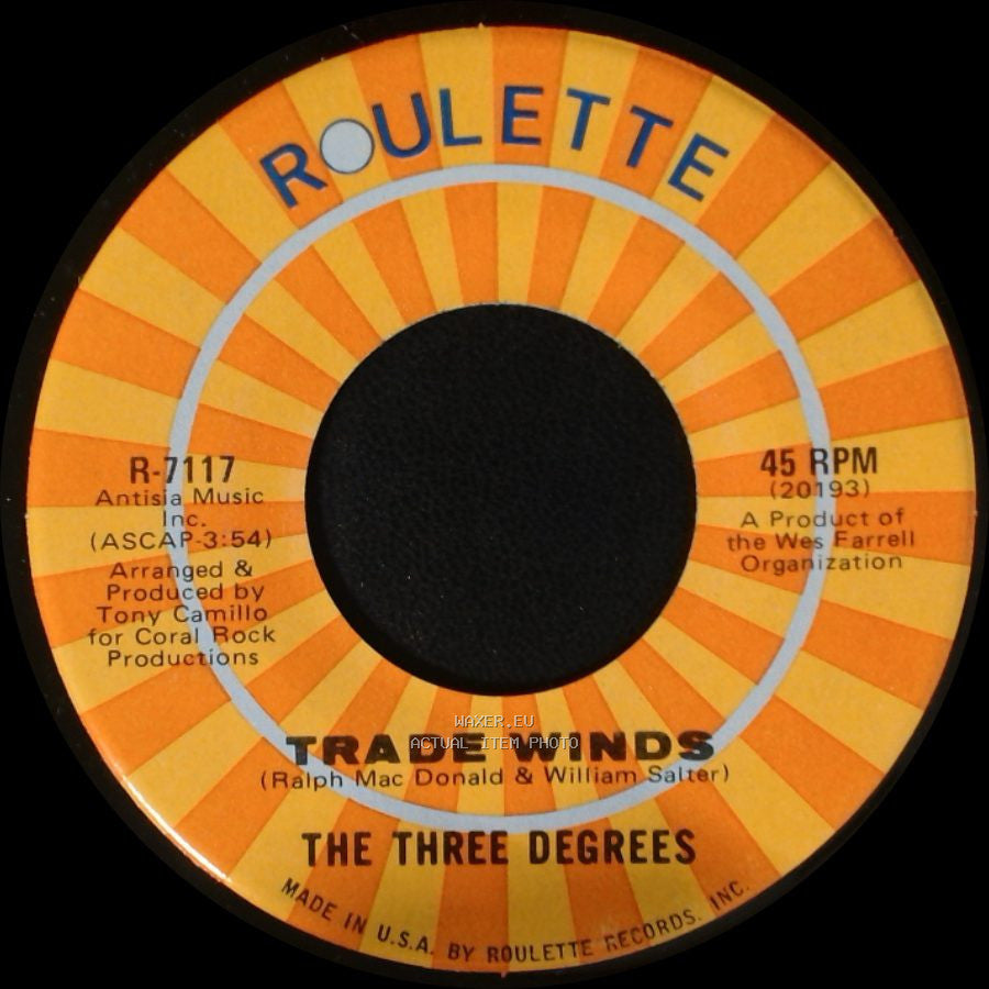 The Three Degrees - Trade Winds / I Turn To You side A