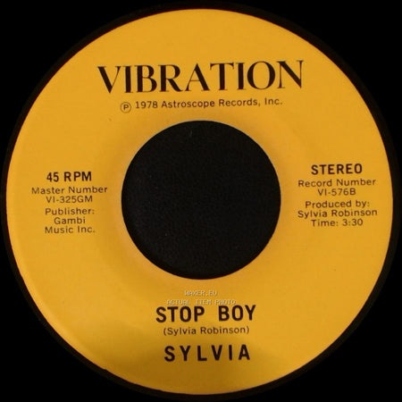 Sylvia - Stop Boy / Automatic Lover side A