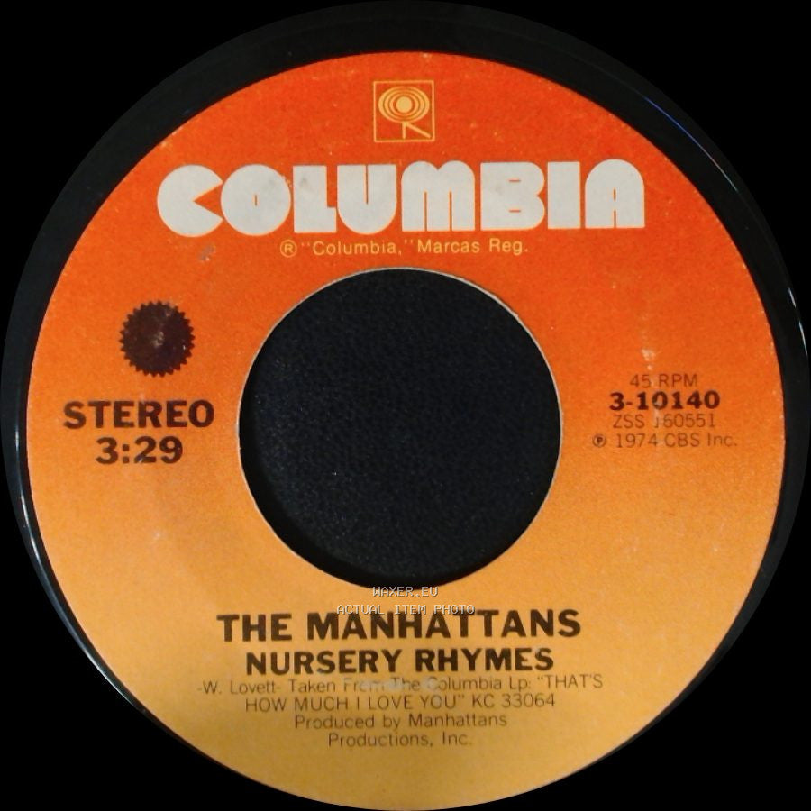 The Manhattans - Hurt / Nursery Rhymes side B