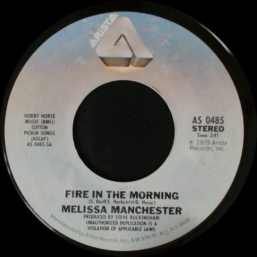 Melissa Manchester - Fire In The Morning / Lights Of Dawn side A