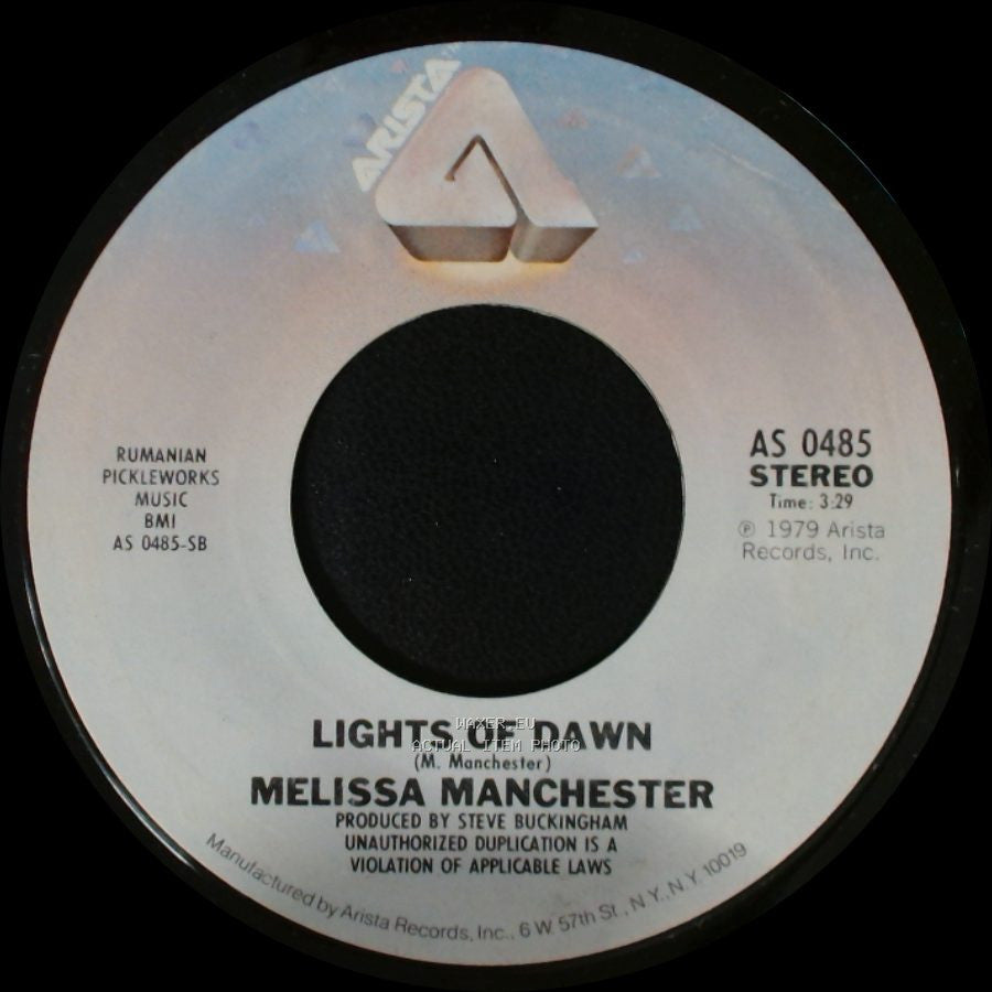 Melissa Manchester - Fire In The Morning / Lights Of Dawn side B