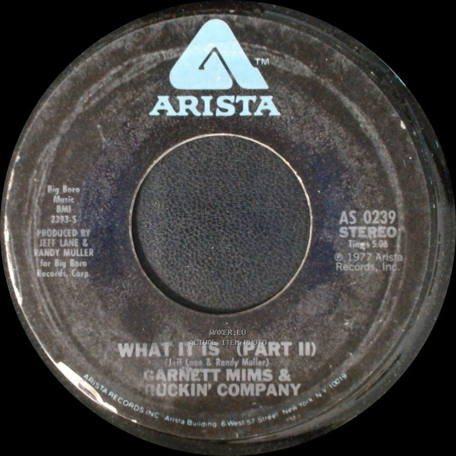 Garnett Mims & Truckin' Company - What It Is (Part Ii) / What It Is side A