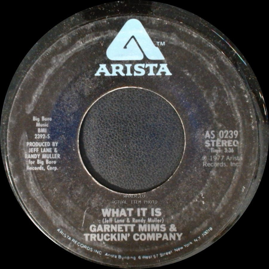 Garnett Mims & Truckin' Company - What It Is (Part Ii) / What It Is side B