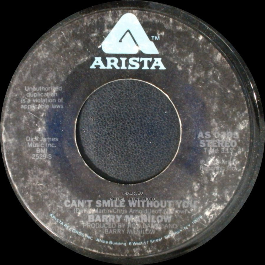 Barry Manilow - Can't Smile Without You / Sunrise side A