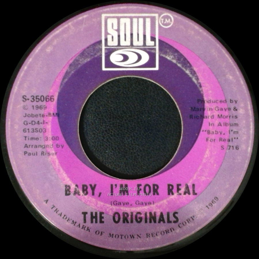The Originals - Baby, I'm For Real / Moment Of Truth side A