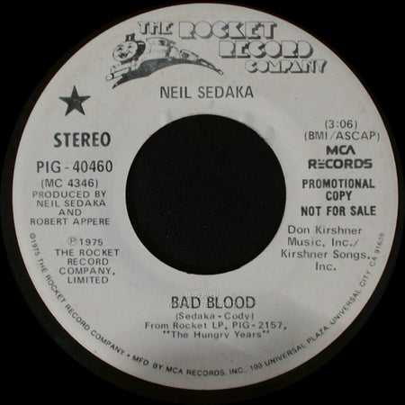 Neil Sedaka - Bad Blood / Bad Blood side A