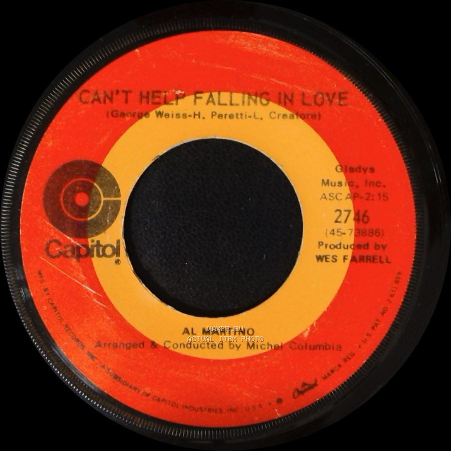 Al Martino - Can't Help Falling In Love / You're All The Woman That I Need side A