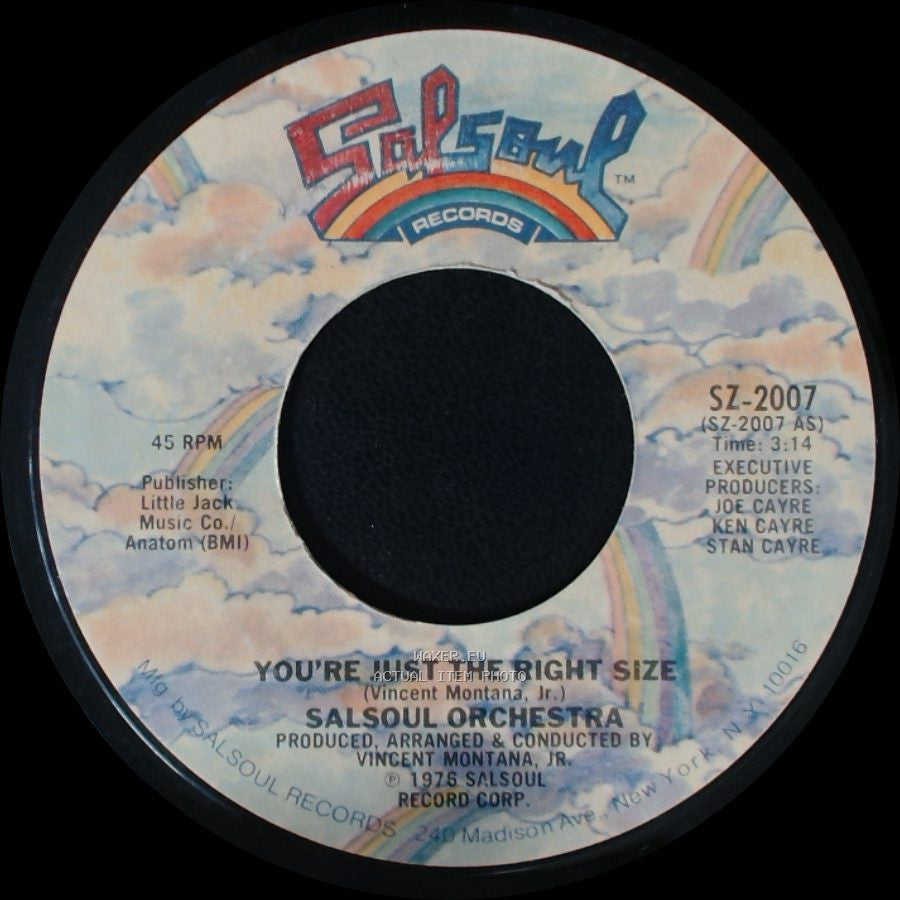 Salsoul Orchestra - Chicago Bus Stop (Ooh, I Love It) / You're Just The Right Size side B