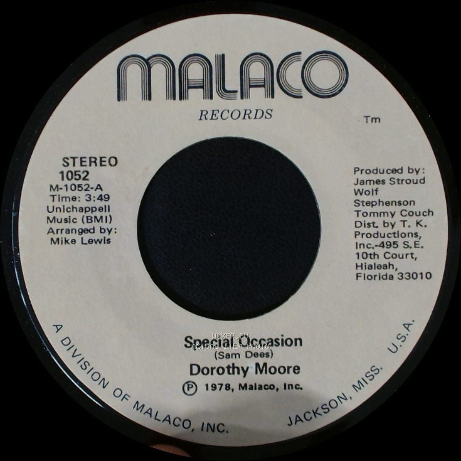 Dorothy Moore - Girl Overboard / Special Occasion side A