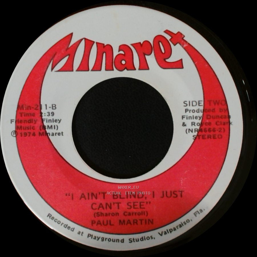 Paul Martin - Lead Me Not Into Temptation / I Ain't Blind, I Just Can't See side B