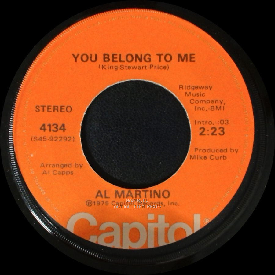 Al Martino - Volare / You Belong To Me side B