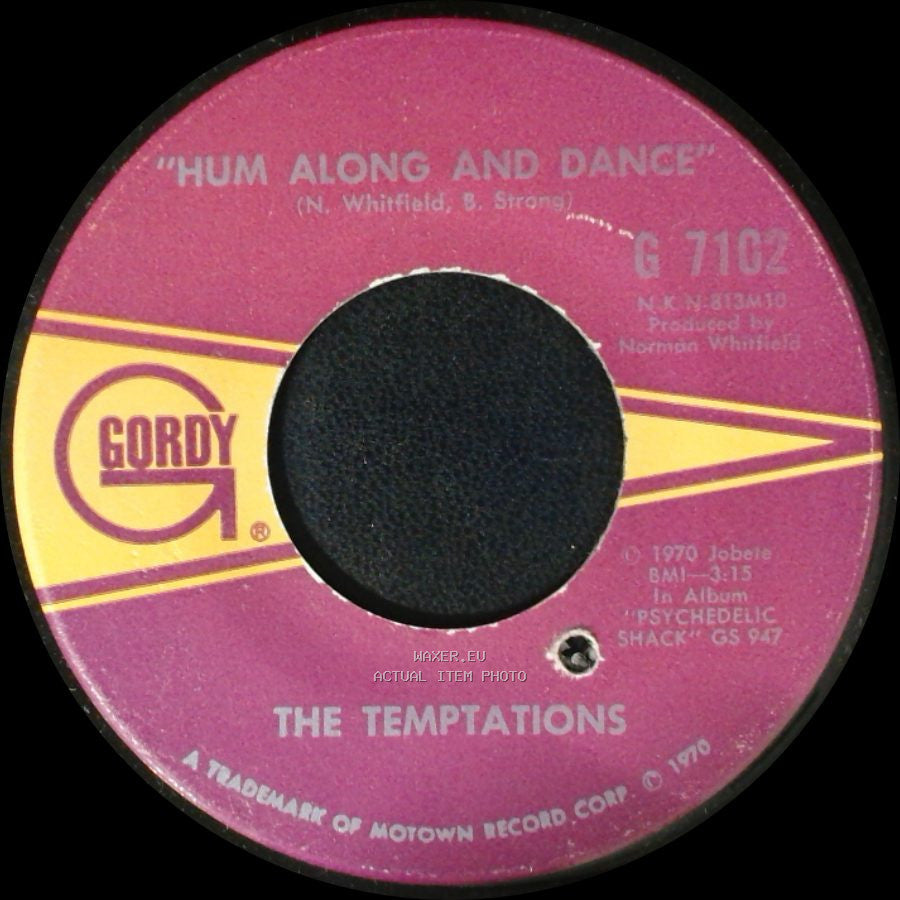 The Temptations - Ungena Za Ulimwengu (Unite The World) / Hum Along And Dance side B